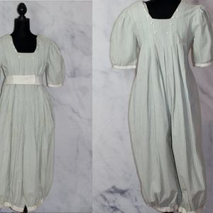 Suzy Peacock Petite Boutique Green & White Cotton